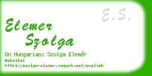 elemer szolga business card